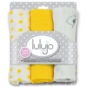 Pack 3 minis langes - jaune