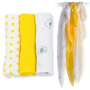 Pack 3 minis langes - jaune