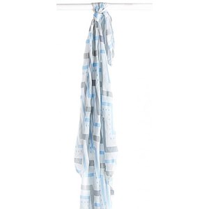 Lange en bambou - chevron bleu