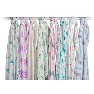 Lange en bambou - chevron bleu