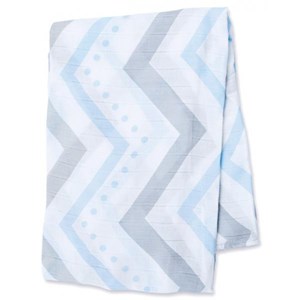 Lange en bambou - chevron bleu