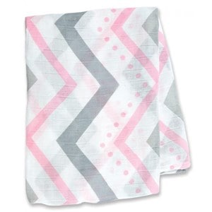 Lange en bambou - chevron rose