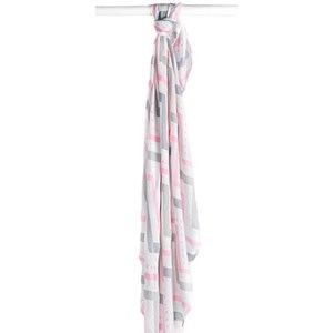 Lange en bambou - chevron rose