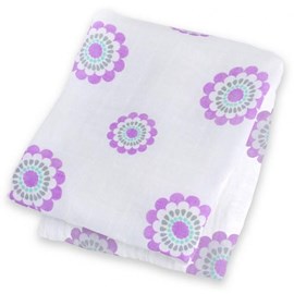 Lange en bambou - médaillon de lavande