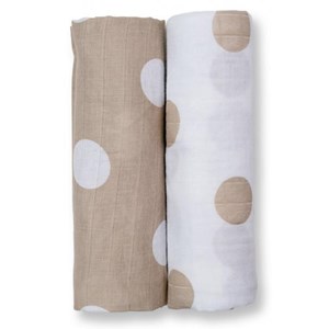 Pack 2 langes - pois taupes