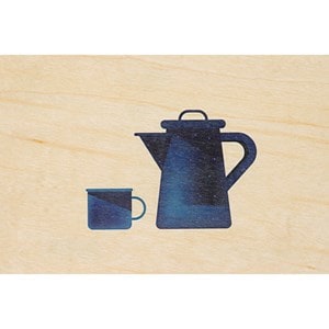 Carte postale bois mug