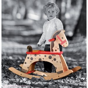 Cheval à bascule caramel