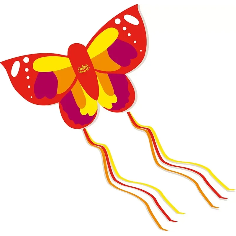 Mint's Colorful Life Cerf-Volant Papillon Géant – Facile à Monter Et Piloter, Idéal Enfants Et Adultes, Tissu Nylon Résistant 101x76 Cm