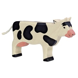 Vache debout, noir