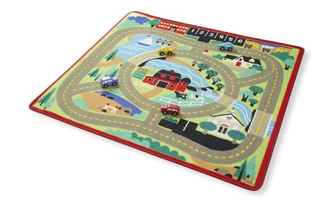 Tapis de routes avec voitures