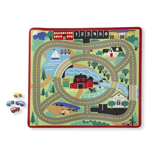 Tapis de routes avec voitures