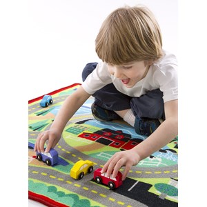 Tapis de routes avec voitures