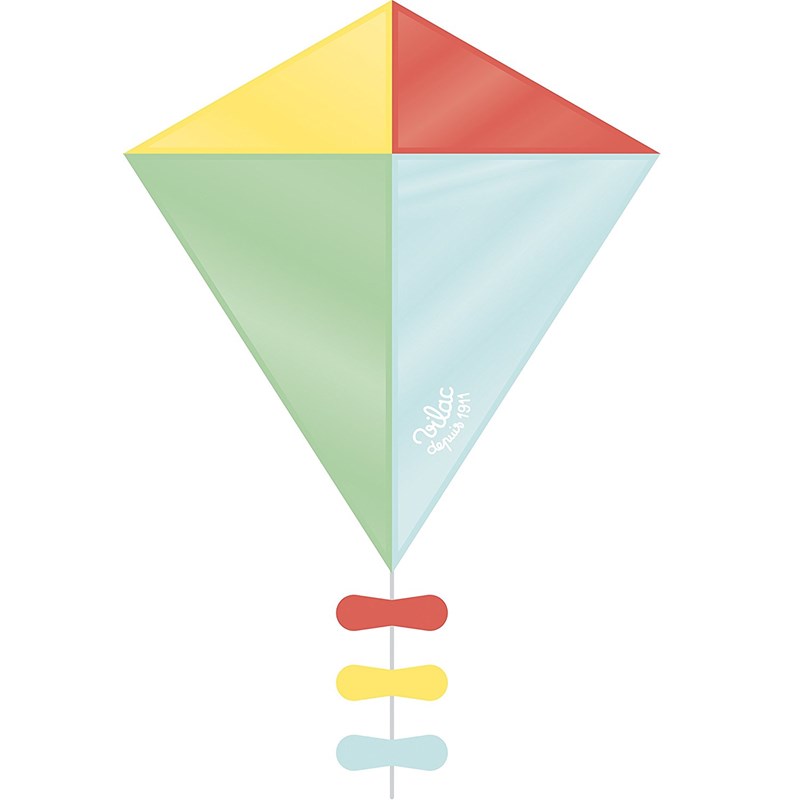 Cerf-volant losange bleu