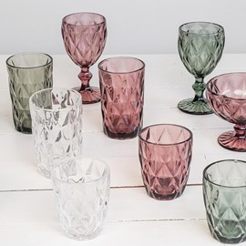 Boite de 6 verres à pied 25 cl diamond