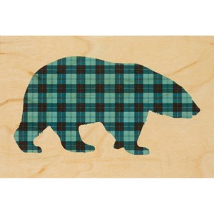 Carte postale bois ours polaire