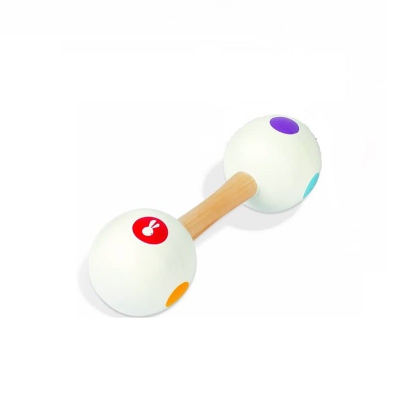 Haltère maracas confetti