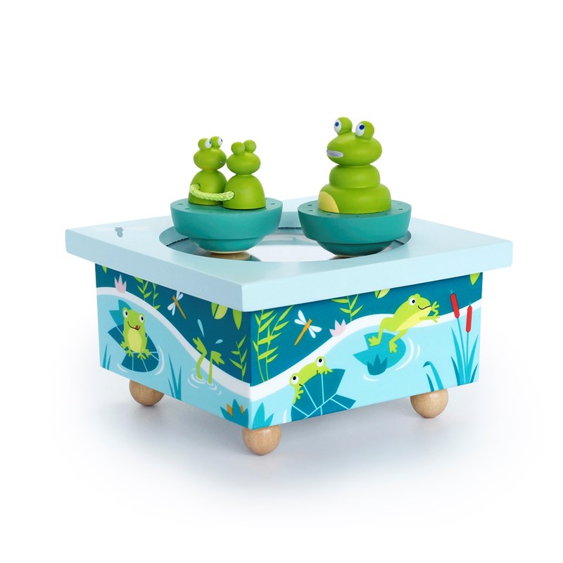Boite à musique grenouille