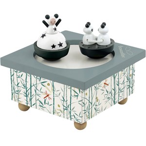 Boite à musique fille & pandas