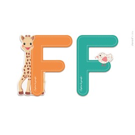 Lettre f sophie la girafe