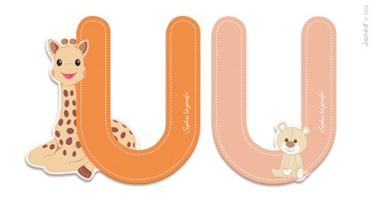Lettre u sophie la girafe