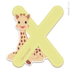 Lettre x sophie la girafe
