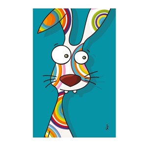 Tableau enfant 22x14 cm lapin série-golo