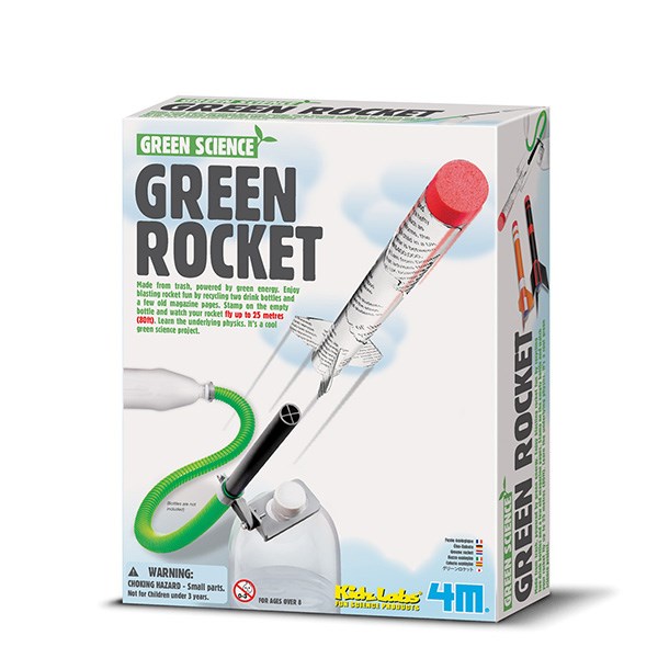 4M Razzo Ecologico Fusee - Kit Scientifico Fai Da Te Con Bottiglie Riciclate - Gioco Educativo Multicolore