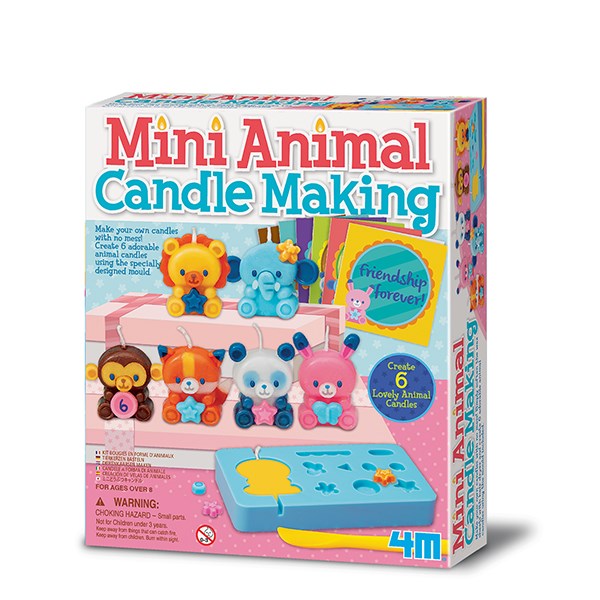 Kit bougies en forme d'animaux 4m