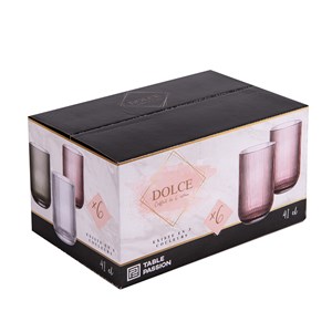 Boite de 6 gobelets haut dolce  41 cl