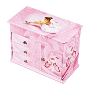 Commode à musique ballerine rose