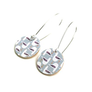 Boucles d'oreilles bois scandinaves