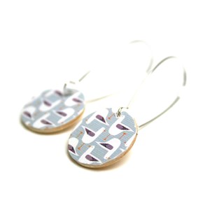 Boucles d'oreilles bois scandinaves