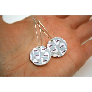Boucles d'oreilles bois scandinaves