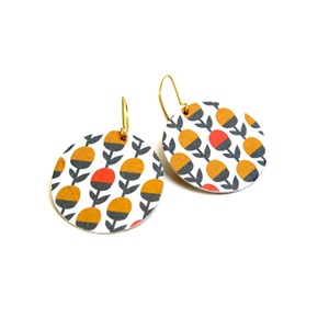Boucles scandinaves fleurs graphiques