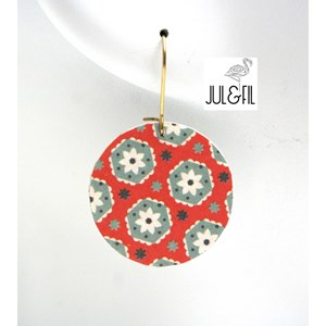 Dormeuses fleurs graphiques