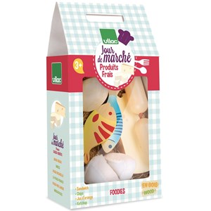 Set de produits frais jour de marché