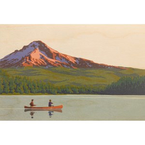 Carte postale bois canoe