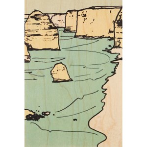 Carte postale bois coastline