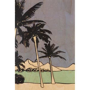 Carte postale bois palm trees