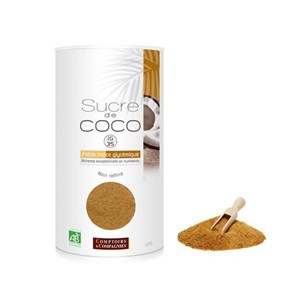Sucre de coco non raffiné bio* 400 g.