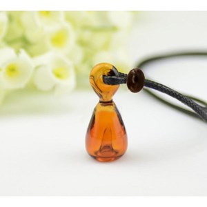 Pendentif pour huiles essentielles ambre