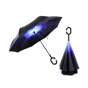 Parapluie inversé ciel étoilé