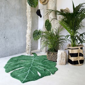 Tapis 120x160cm monstera leaf lorena can