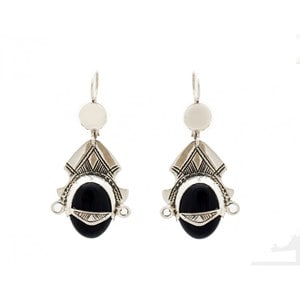 Boucles d'oreilles déesse touareg argent