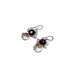 Boucles d'oreilles laiton coquillage