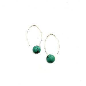 Boucles d'oreilles originales turquoise