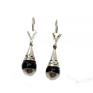 Boucles d'oreilles touareg onyx