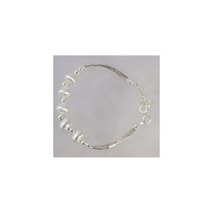 Bracelet en argent avec perles en argent