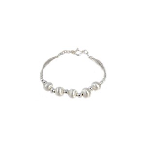 Bracelet en argent avec perles en argent