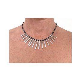 Collier de mariage noir touareg celebra